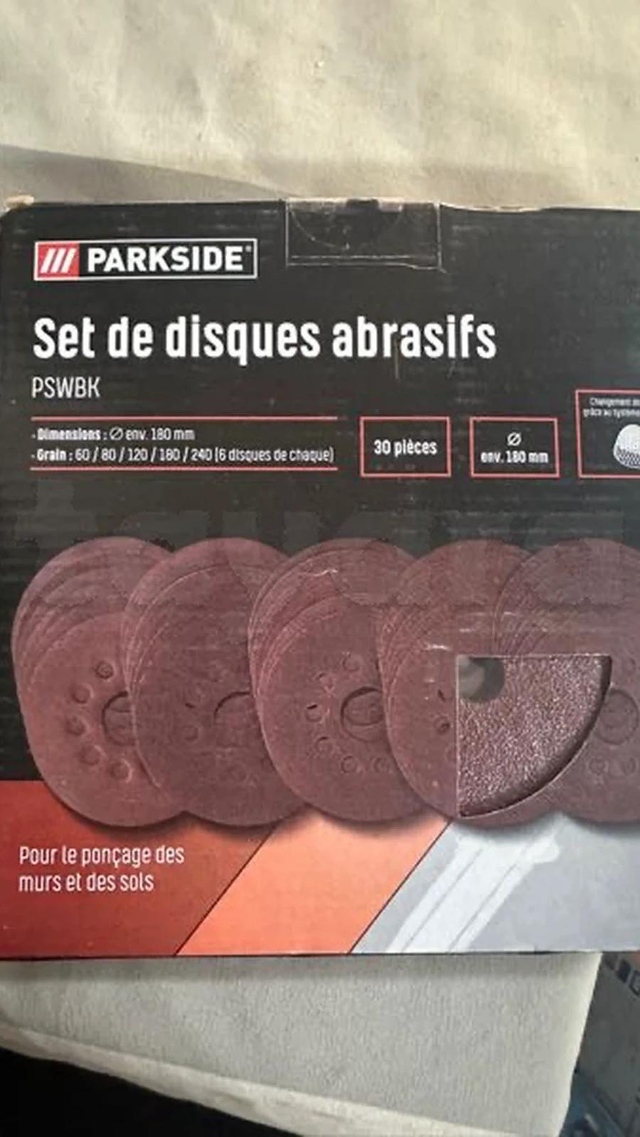 set de disques abrasifs neuf
