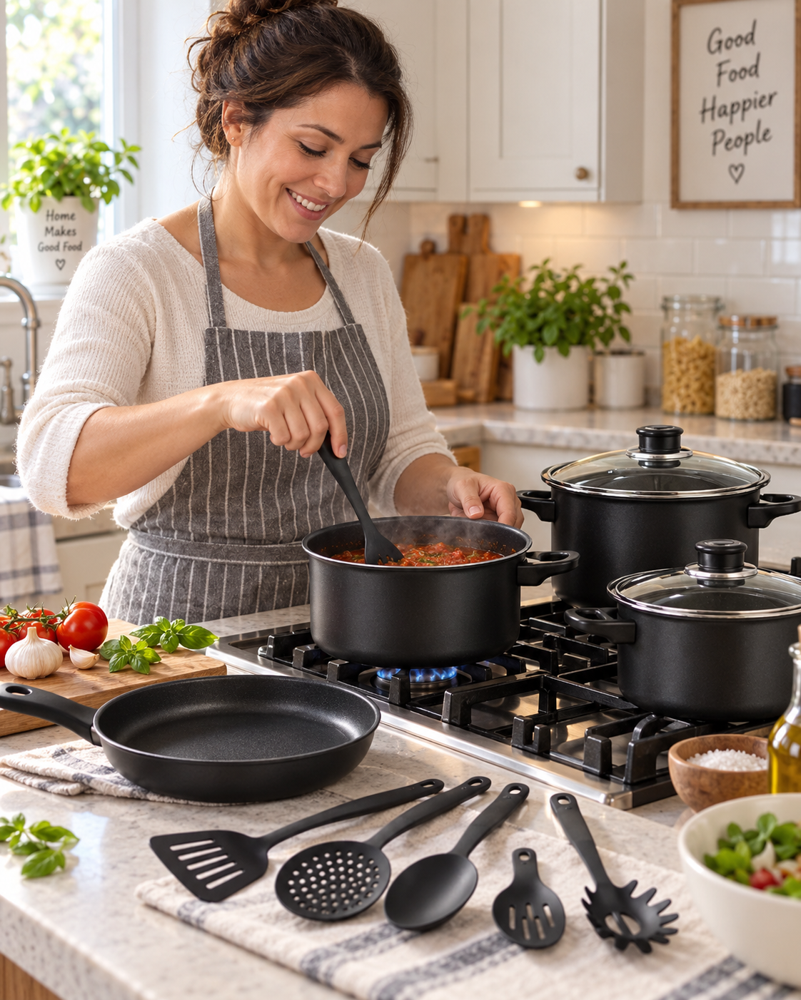 13 Pieces Non-Stick Cookware Set, photo 3