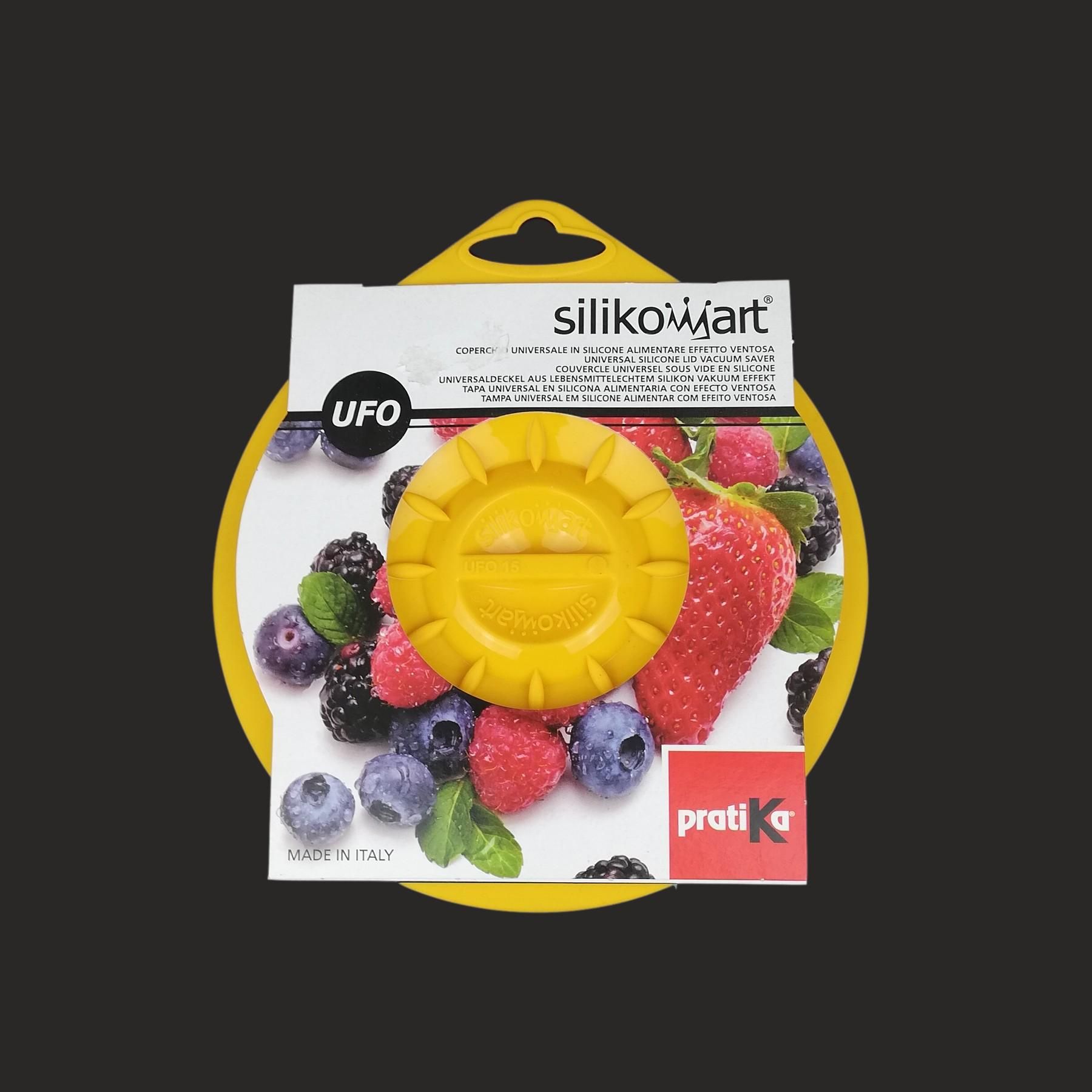 Universal Silicone Lid UFO, Yellow – 15 cm, photo 2