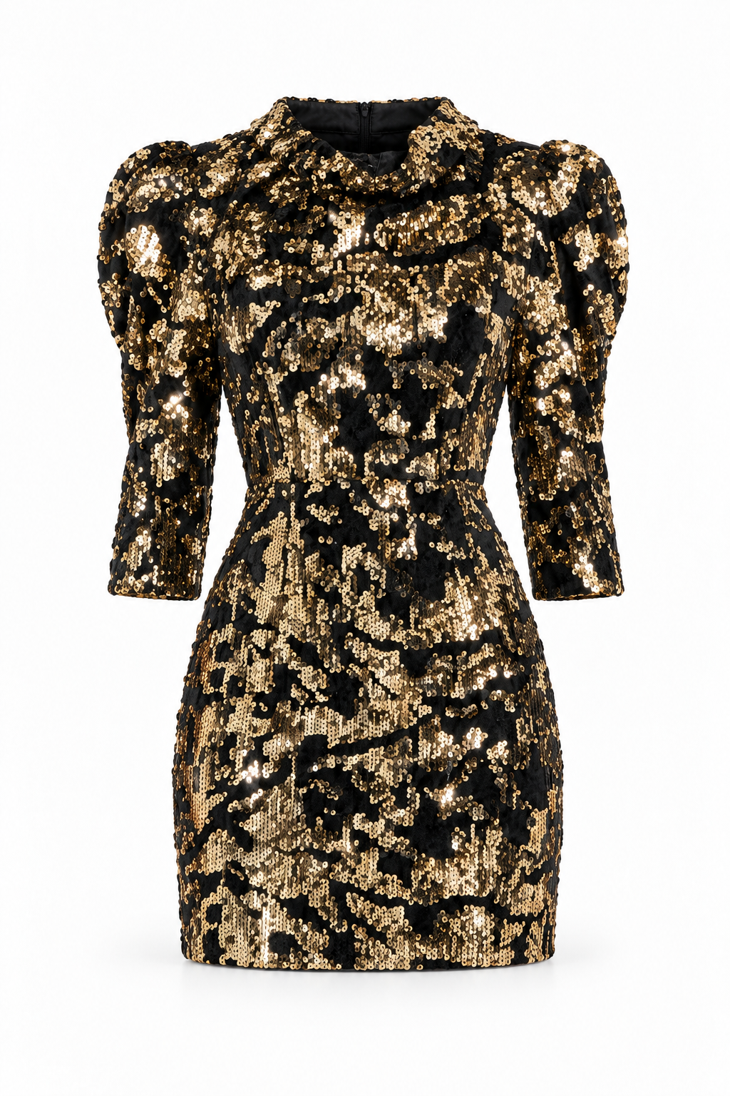 فستان قصير مخمل نسائي Zara – أسود, photo 2
