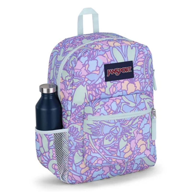JanSport Cross Town Backpack Fluid Floral, photo 3