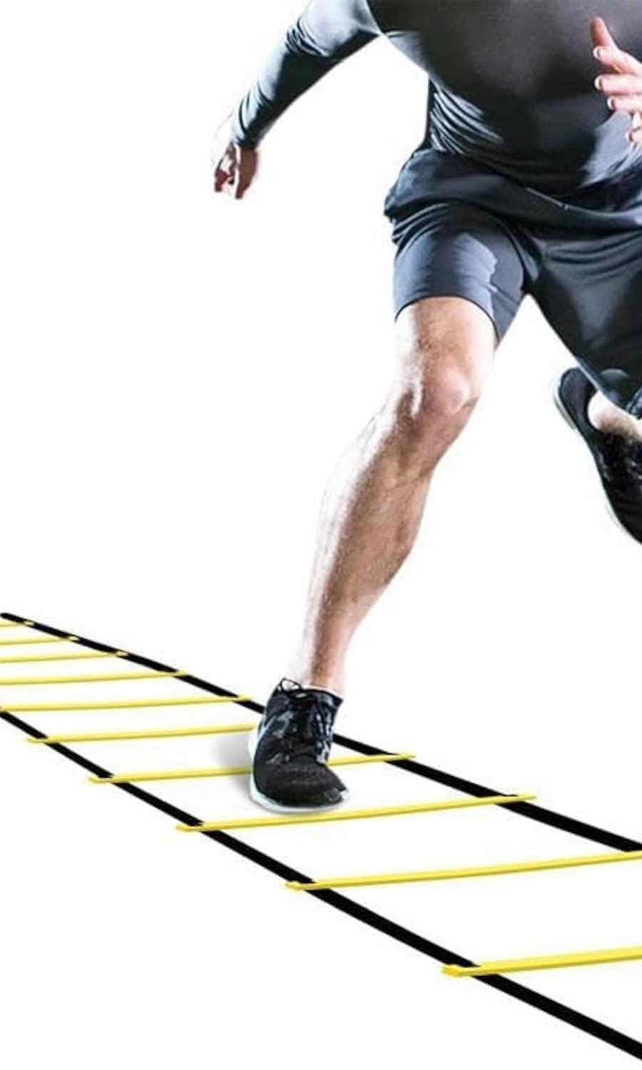 SportHome Adjustable Speed Training Ladders for Agility and Ball Control