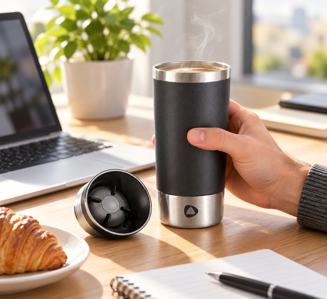 Insulated Mug 320 ml with Screw Cap, photo 3