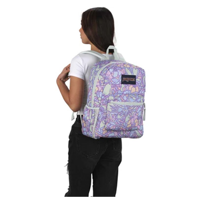 JanSport Cross Town Backpack Fluid Floral, photo 6