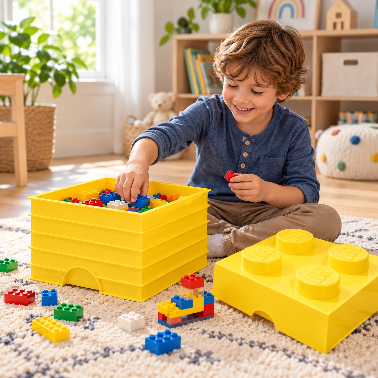 LEGO Storage Brick 4 – Yellow, photo 2