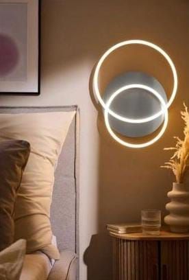 LIVARNO Round LED Wall Lamp, Silver, 3-Step Dimmable, Swivel Arm, photo 3