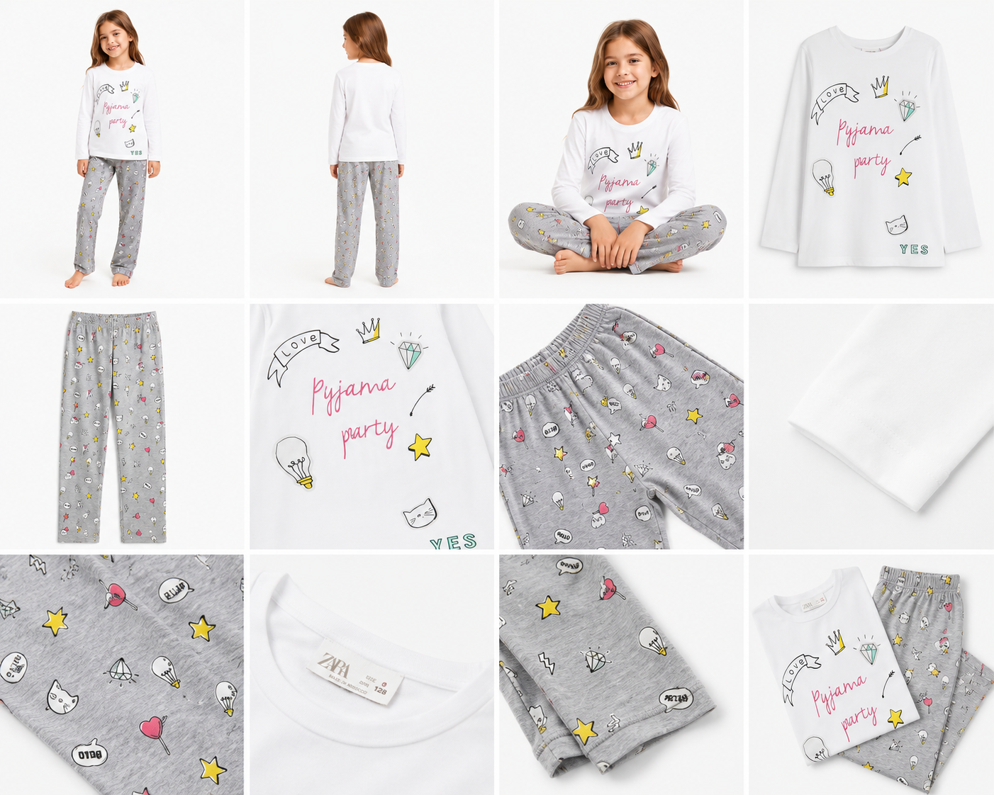 Zara Girls Pyjama Party Doodle Set, photo 2