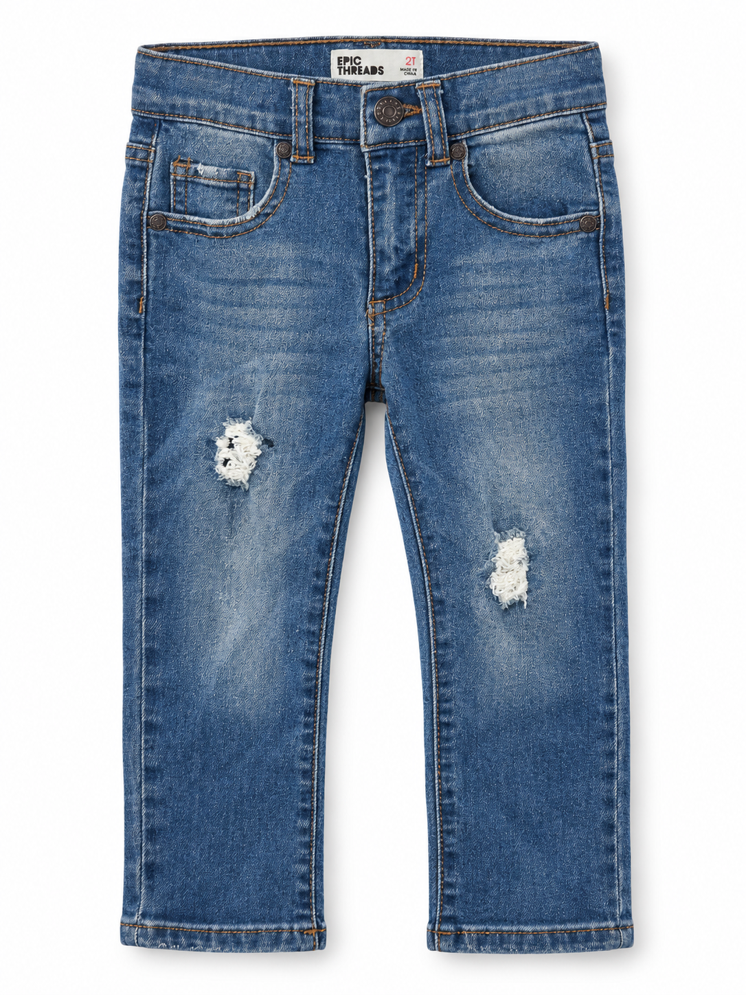 Epic Threads Boys’ Distressed Blue Jeans