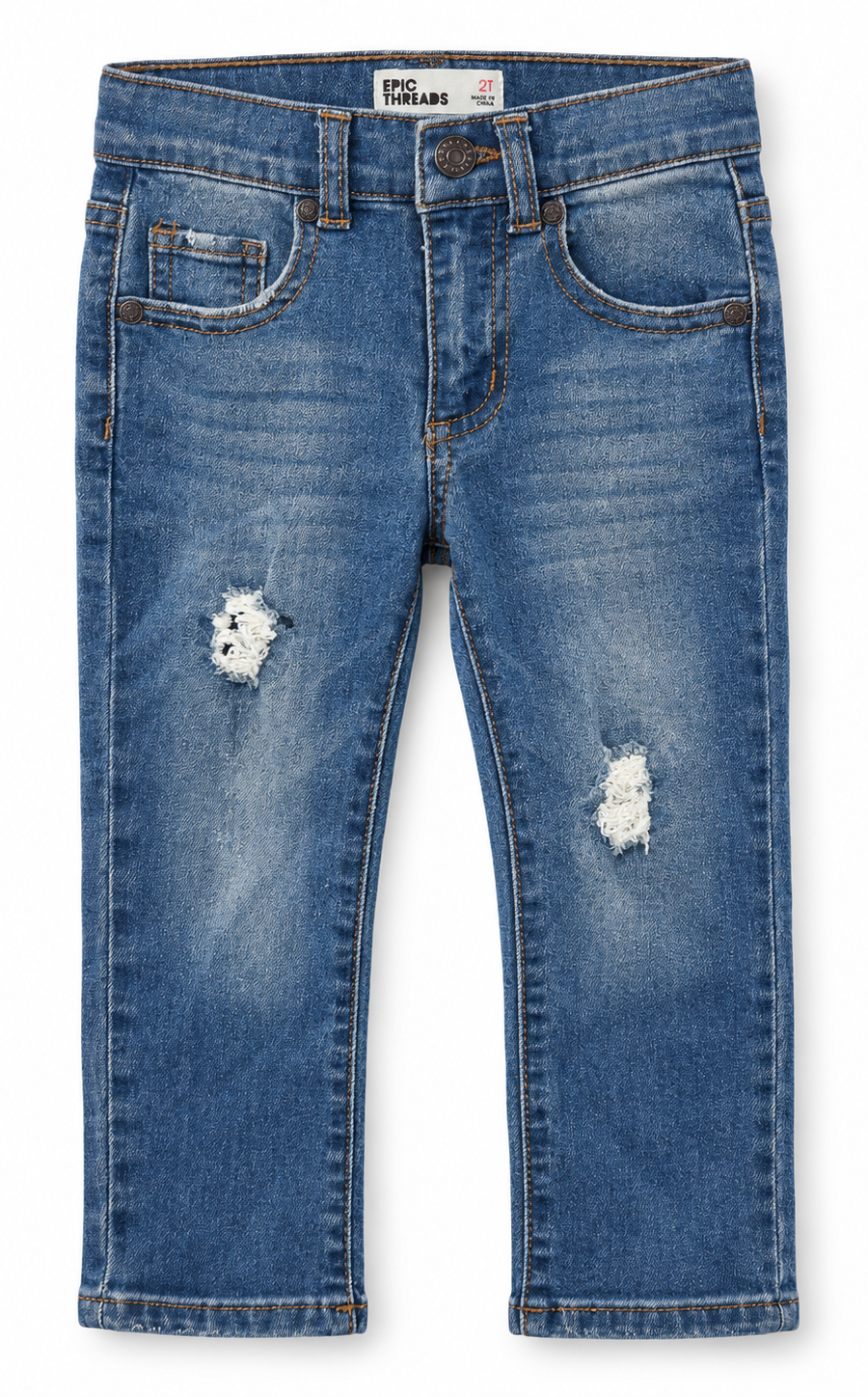 Epic Threads Boys’ Distressed Blue Jeans