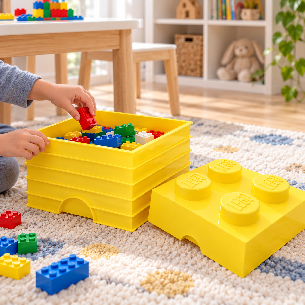 LEGO Storage Brick 4 – Yellow, photo 3