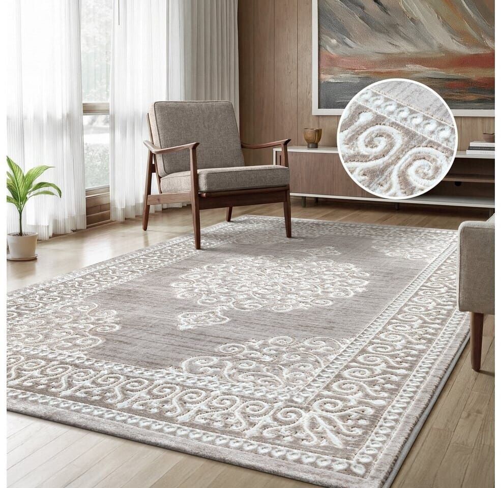 سجادة ممر Sanat Harmony 3204 ‏80 × 300 سم – بيج, photo 4