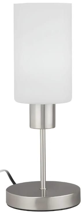 LIVARNO home Dimmable LED Touch Lamp, 34.5 cm, Silver, Satin Glass, E27