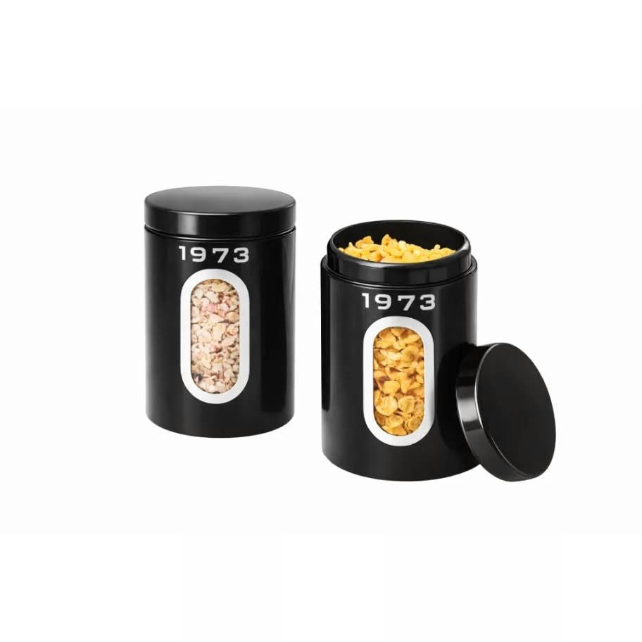 Retro 1973 Storage Canister Set, 2 x 1.5 L, Black, photo 2