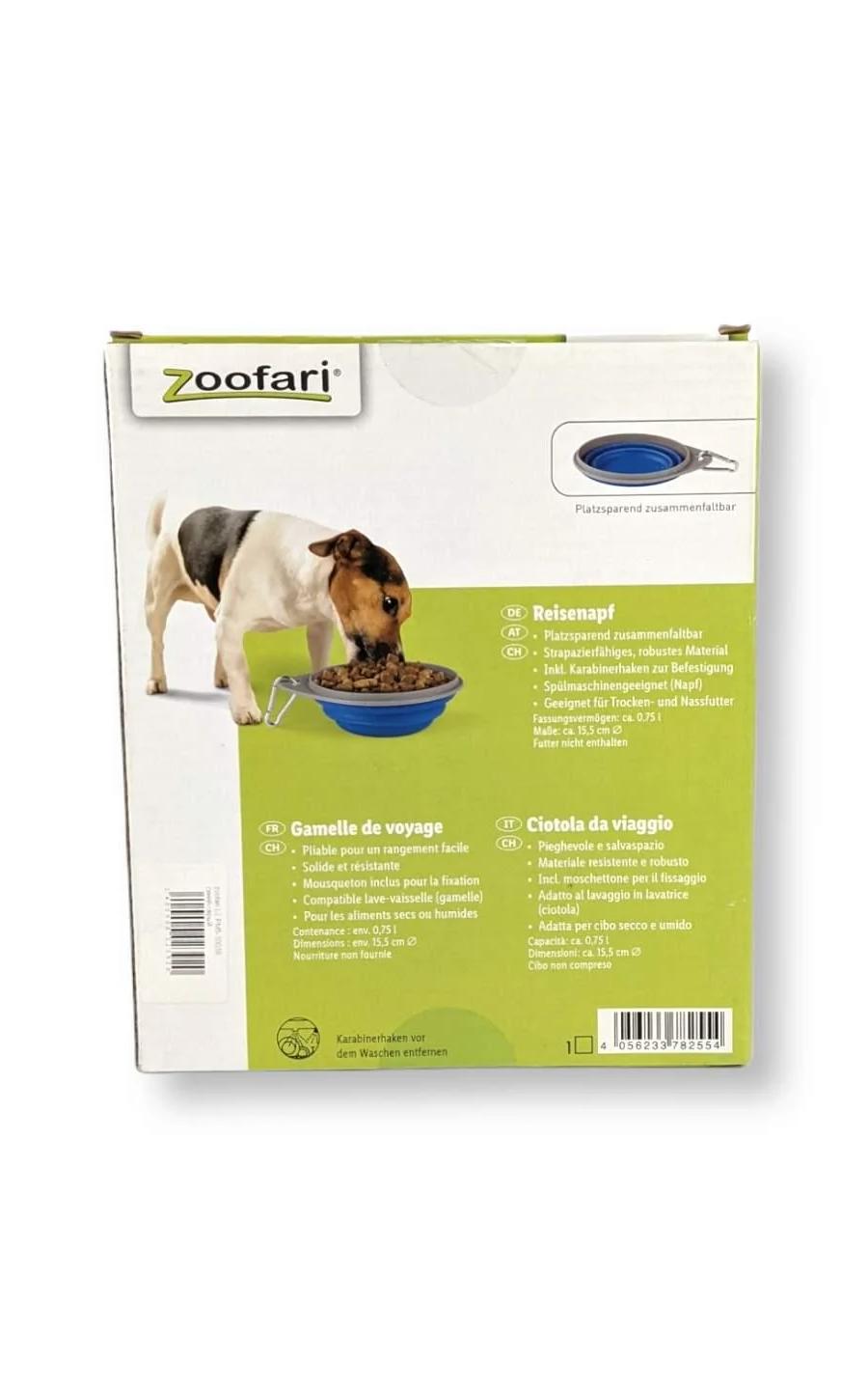 Zoofari Collapsible Travel Bowl — Approx. 0.75 L