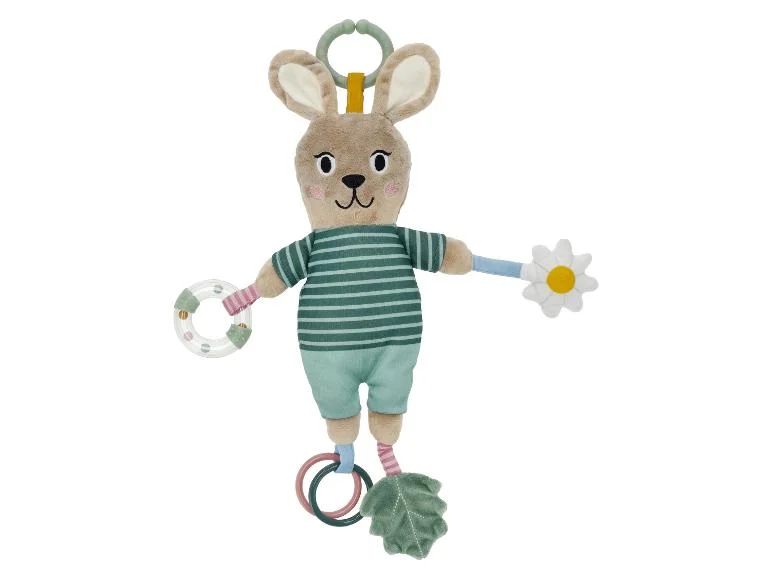 LUPILU Sensory Bunny Plush Rattle