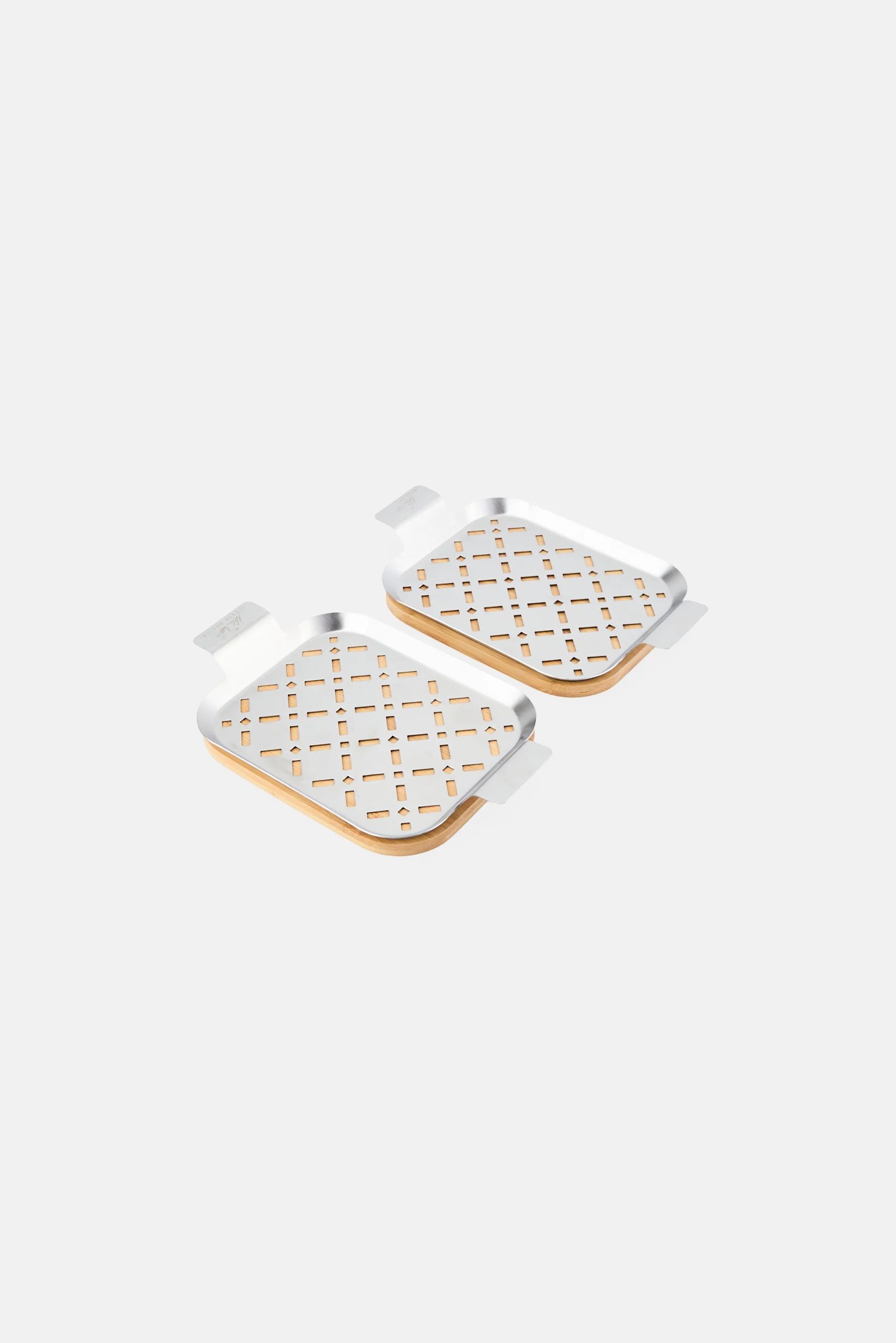 Nelson Muller Grill Plate with Wooden Tray 2-Piece