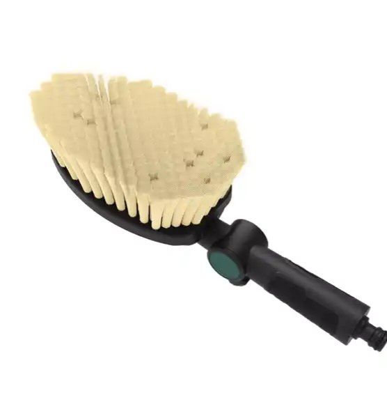 فرشاة يدوية بشعيرات صلبة ووصلة ماء من GARDENLINE لتنظيف أدوات الحديقة وحاويات النفايات, photo 2