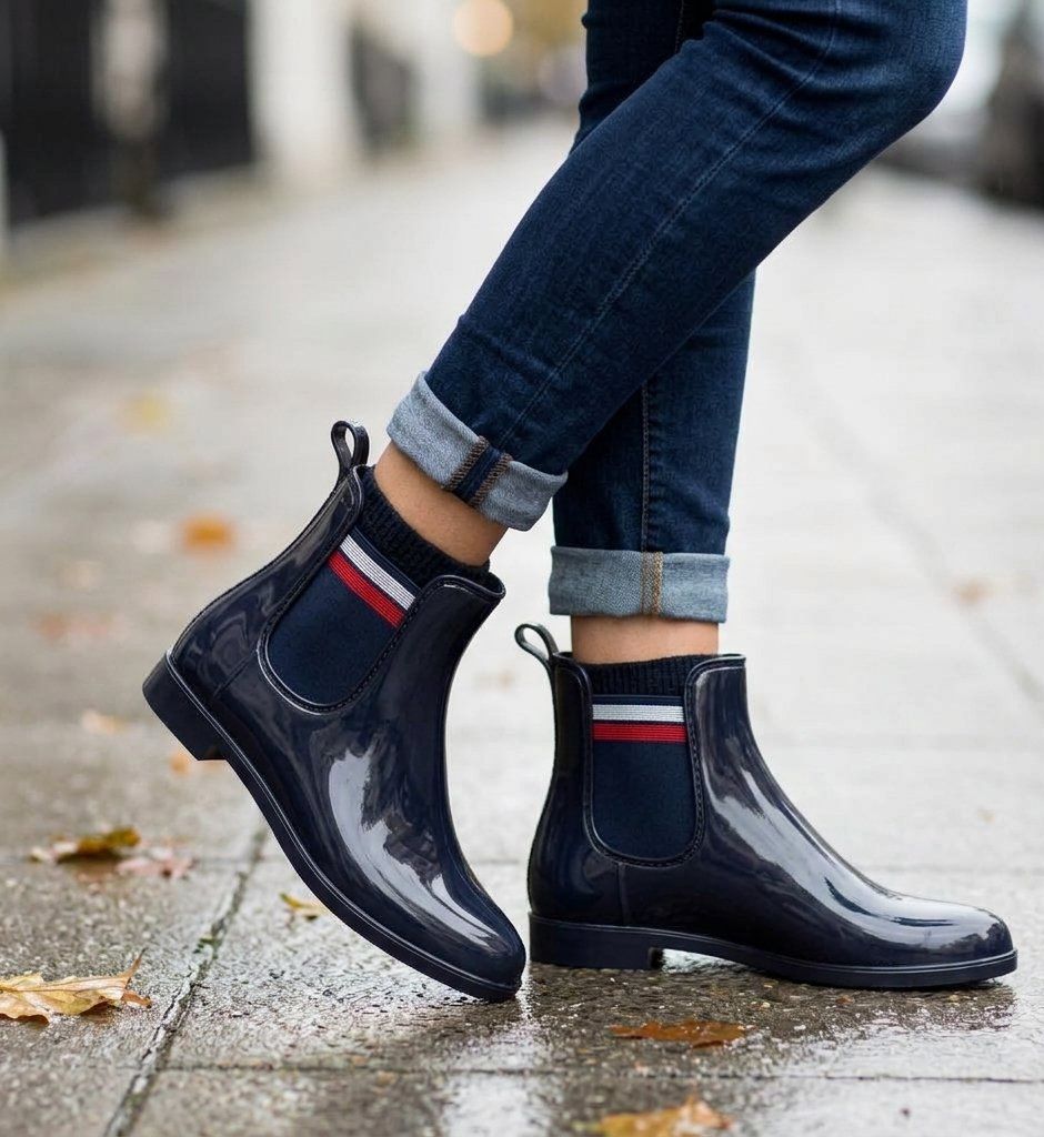Blue Motion – Women's Chelsea Rain Boots – Taupe, photo 2