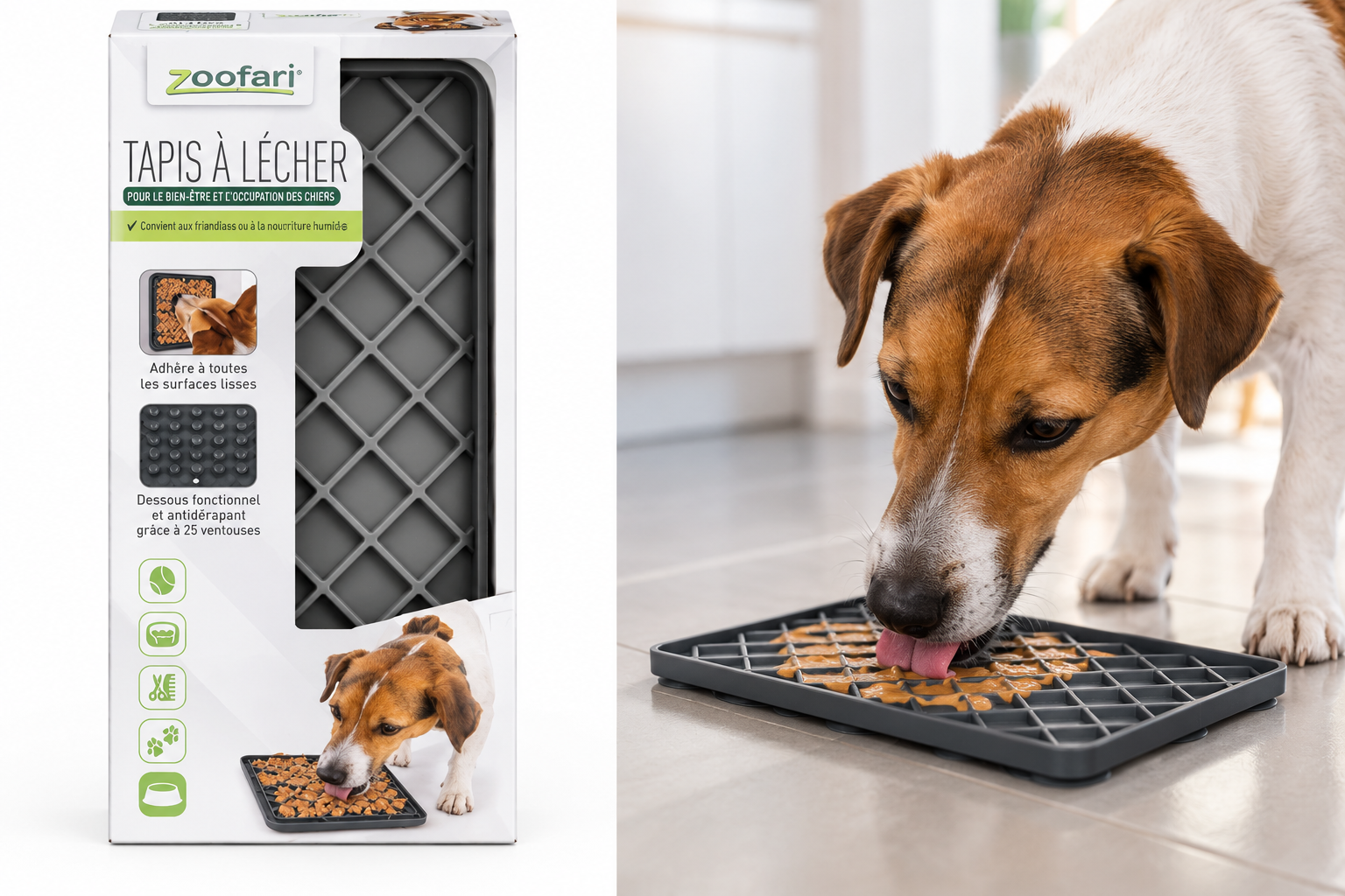 ZOOFARI Silicone Lick Mat 21 × 21 cm
