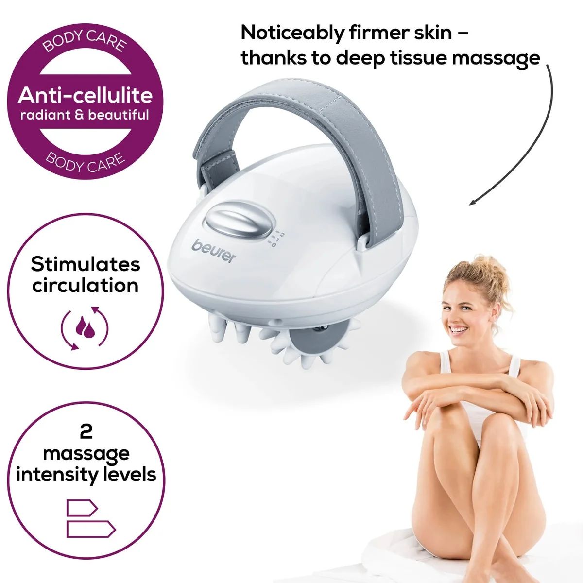 Beurer CM 50 Anti-Cellulite Massager for Firmer Skin. Mains Powered, photo 2