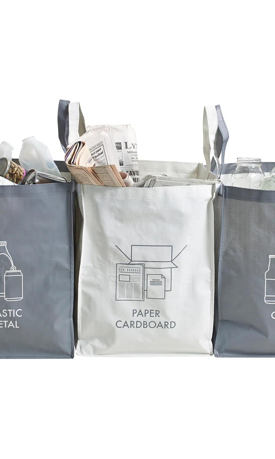 4 Household Waste Recycling Bags 44L each