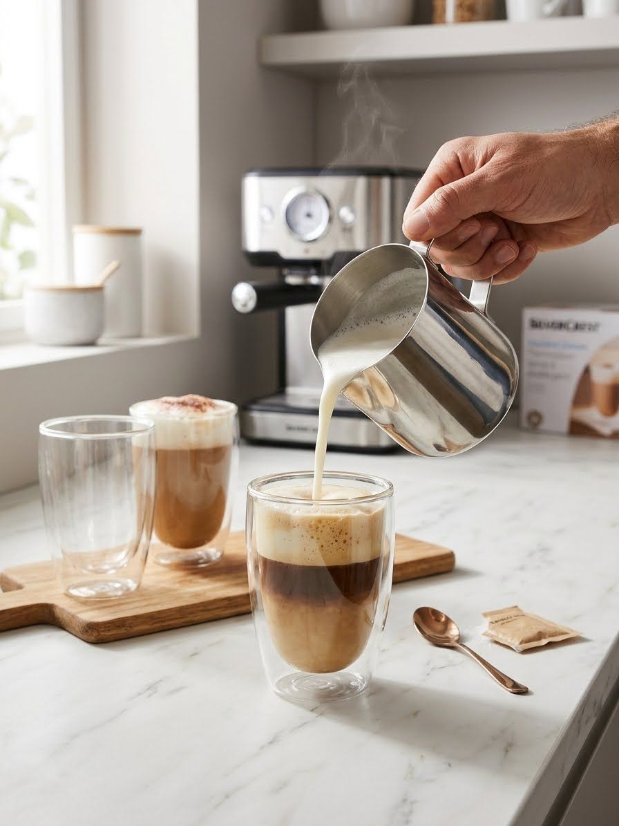 SilverCrest Cappuccino Glasses 325 ml – Set of 3, photo 2