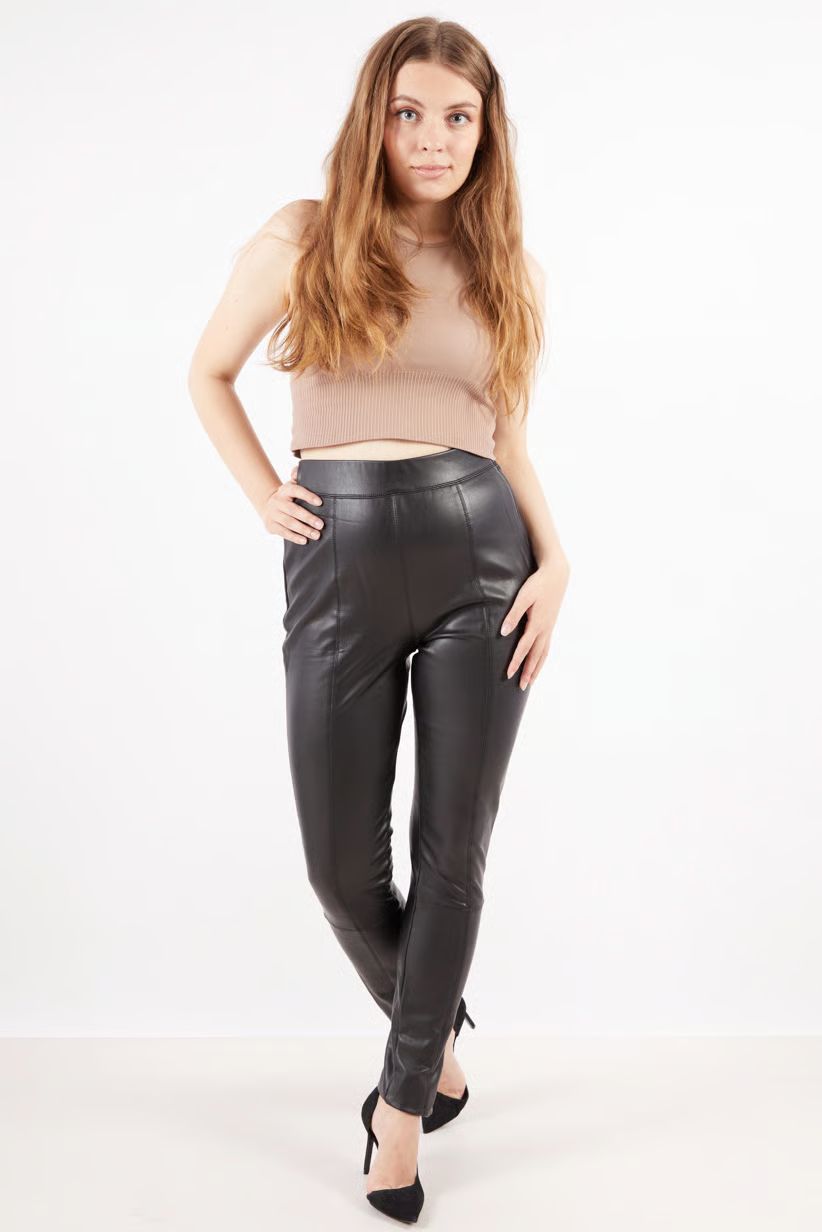 بنطلون جلد صناعي نسائي Topshop, photo 3