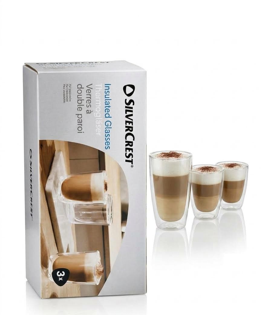 كاسات كابتشينو SilverCrest 325 مل – طقم من 3